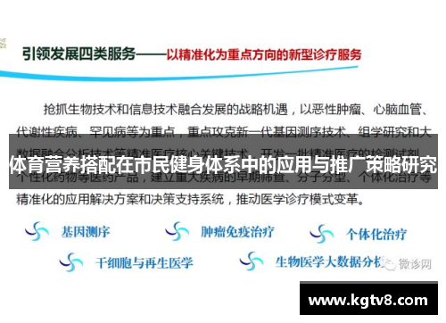 体育营养搭配在市民健身体系中的应用与推广策略研究
